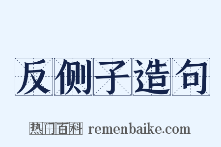 反侧子造句是什么意思的图片